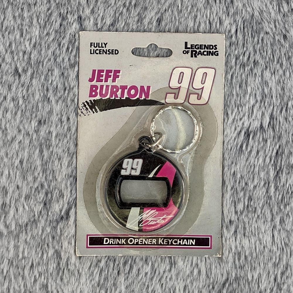 Legends of Racing Jeff Burton #99 Drink Opener Keychain